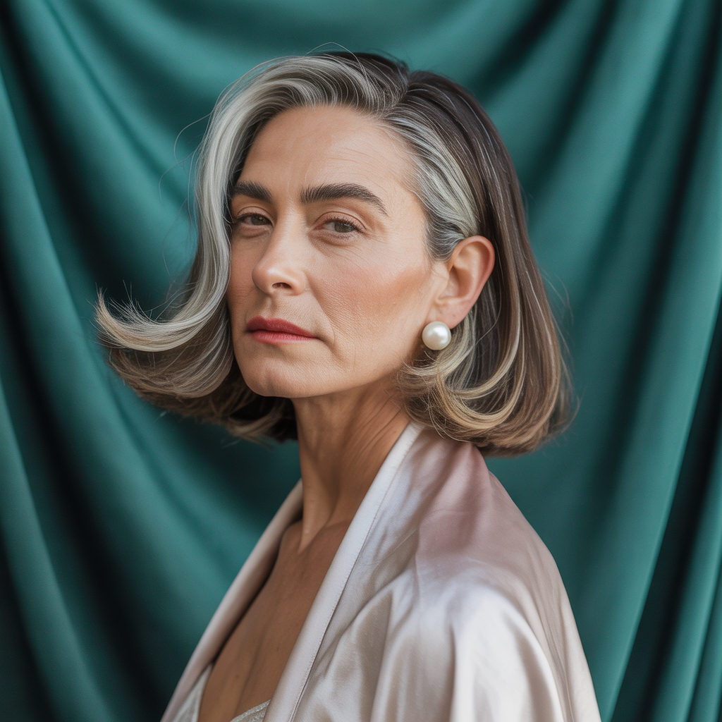 elegant bob hairstyles for mature women