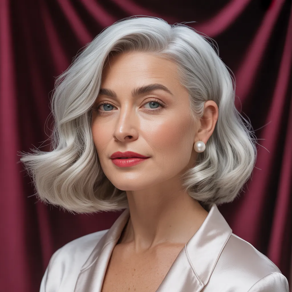 elegant bob hairstyles for mature women