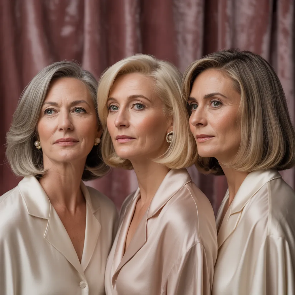 elegant bob hairstyles for mature women