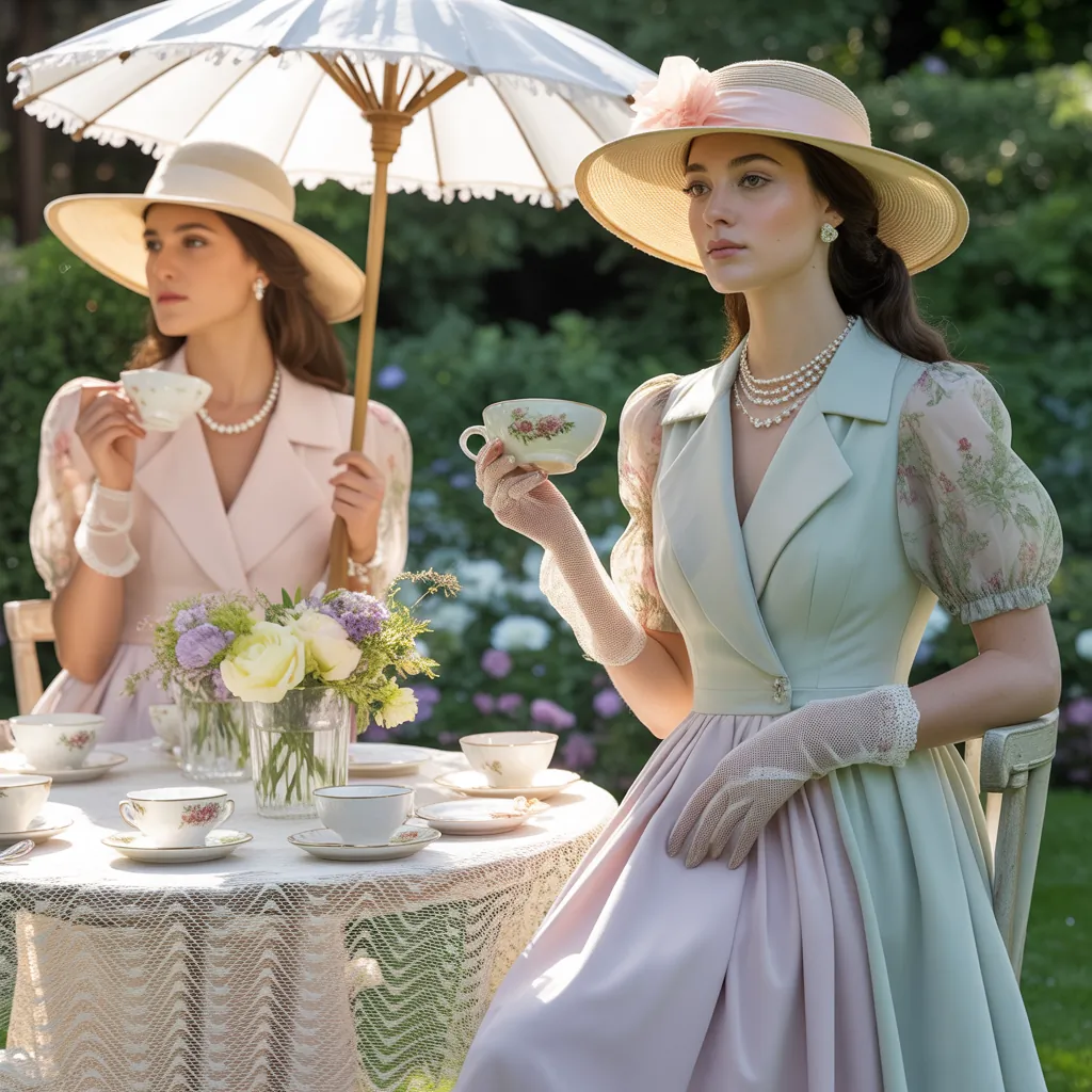 elegant tea party outfits
