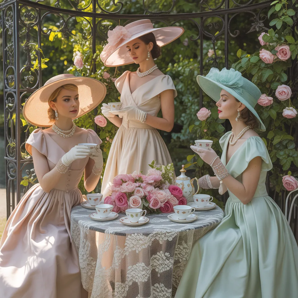 elegant tea party outfits
