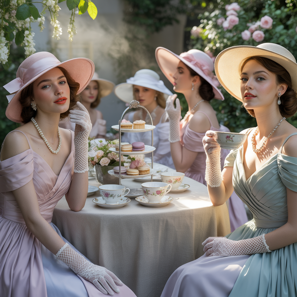 elegant tea party outfits
