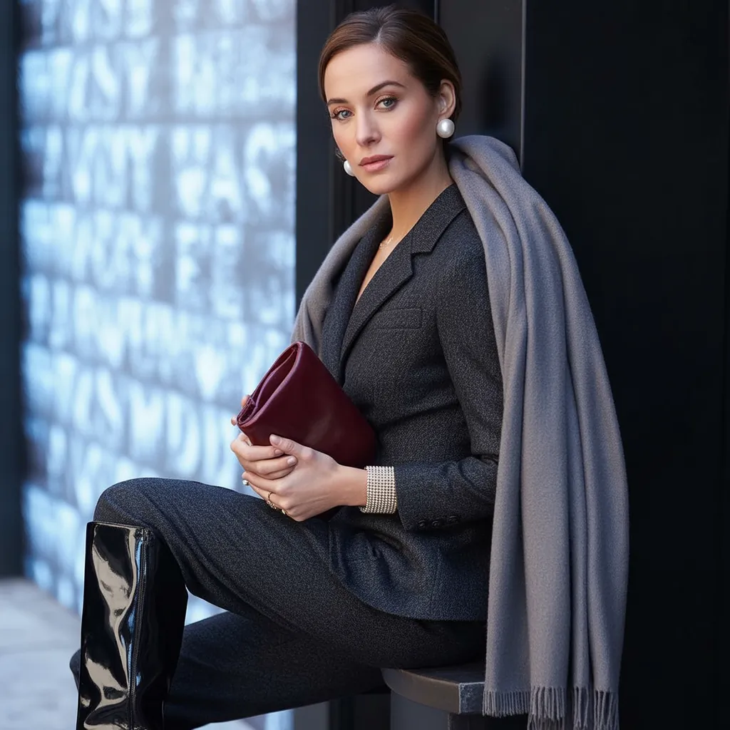 elegant winter workwear