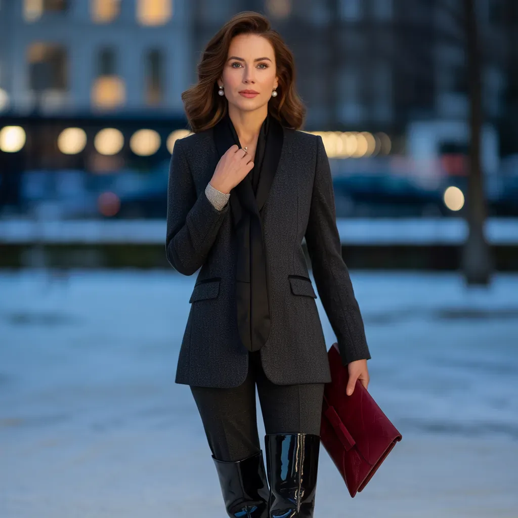 elegant winter workwear