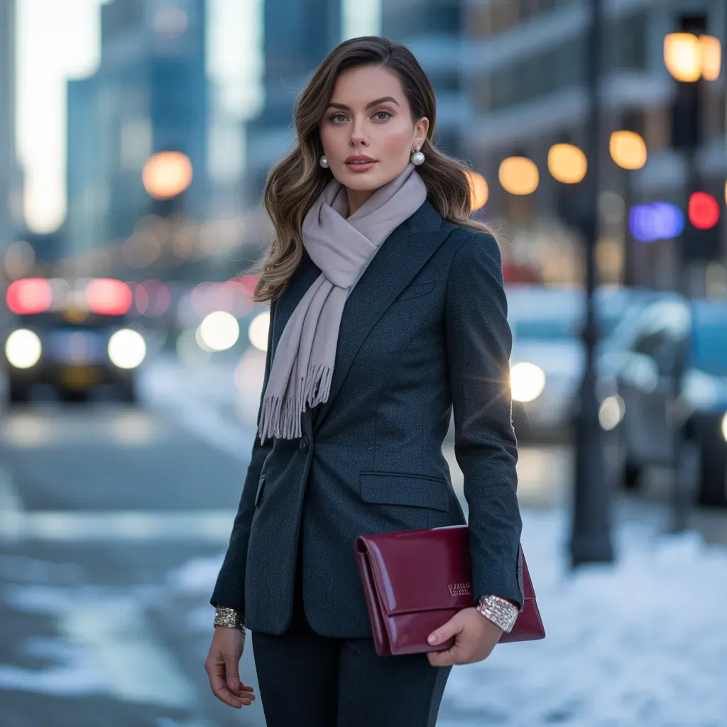 elegant winter workwear