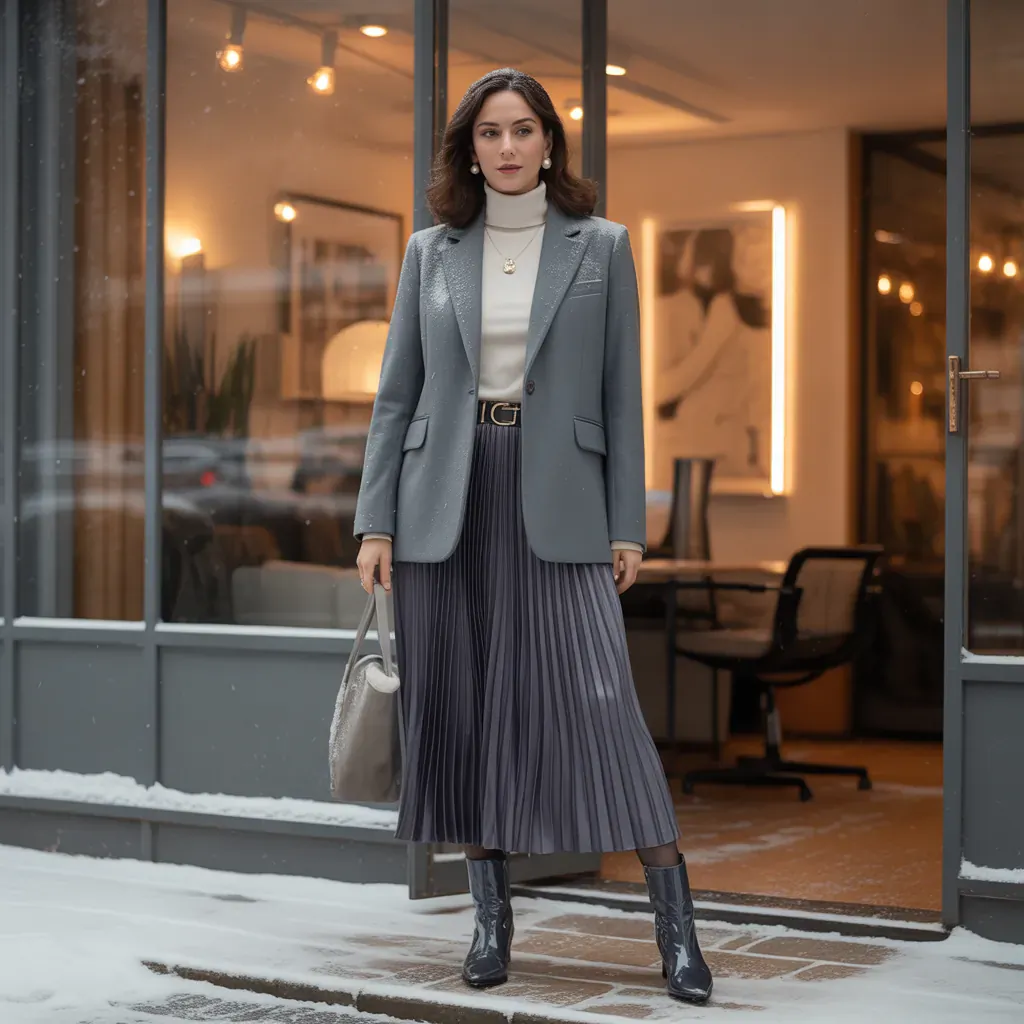elegant winter workwear