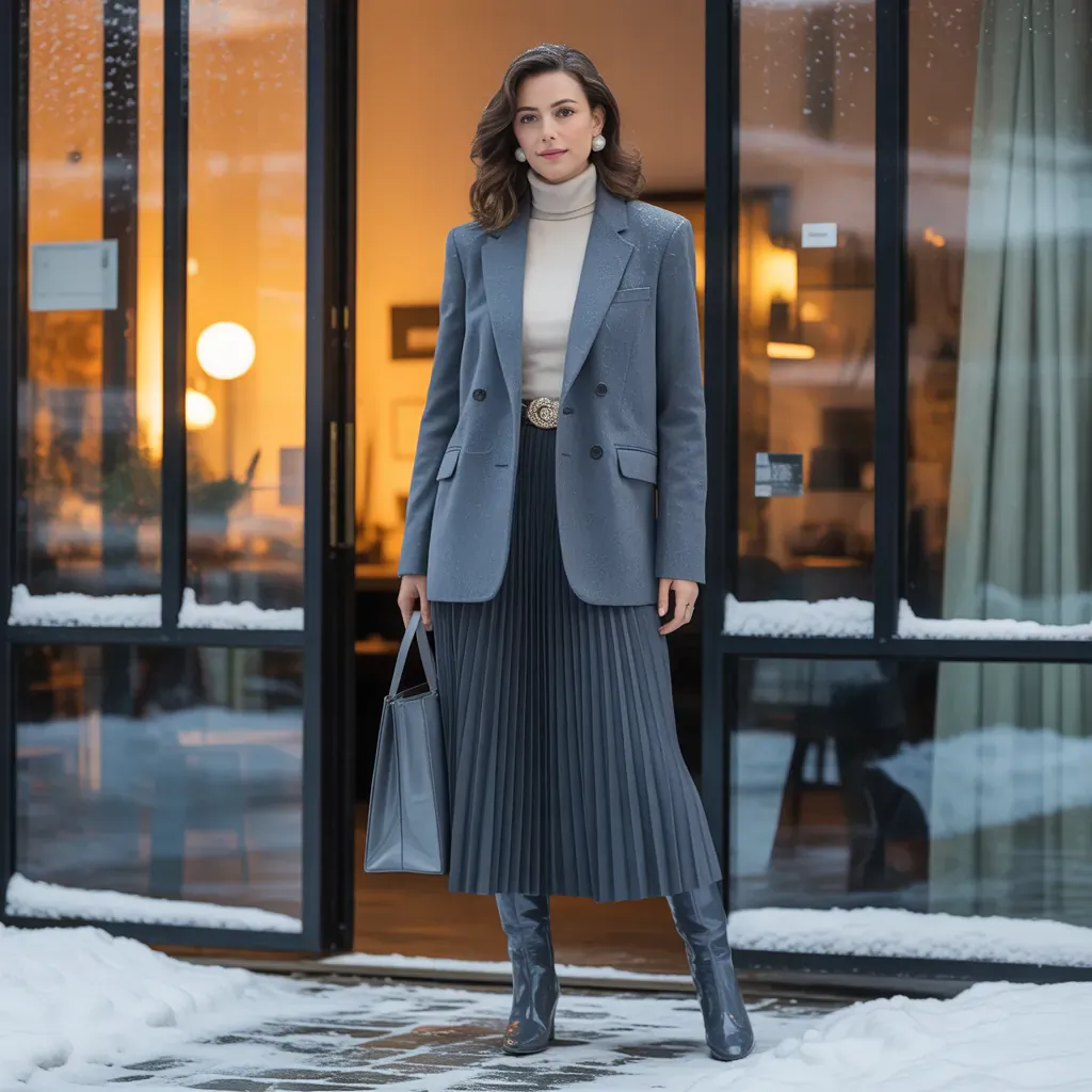 elegant winter workwear