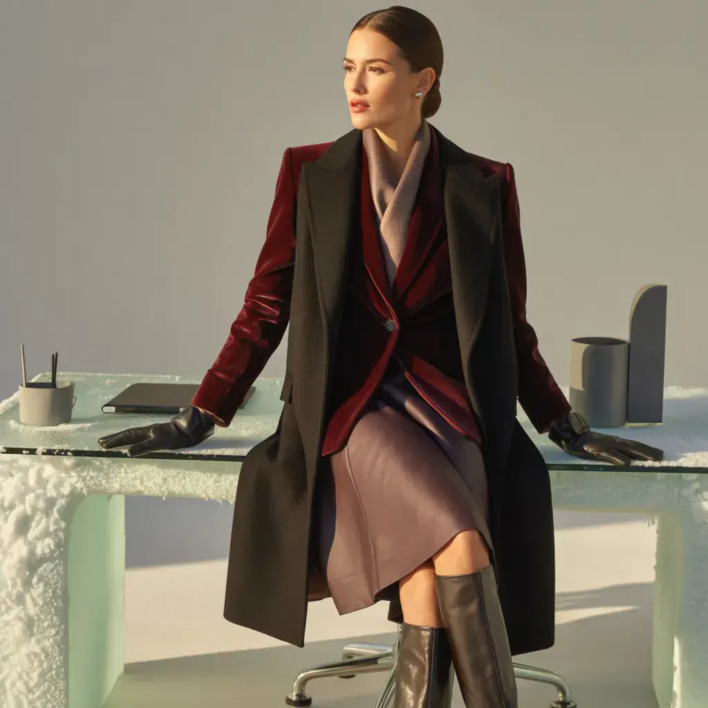 elegant winter workwear