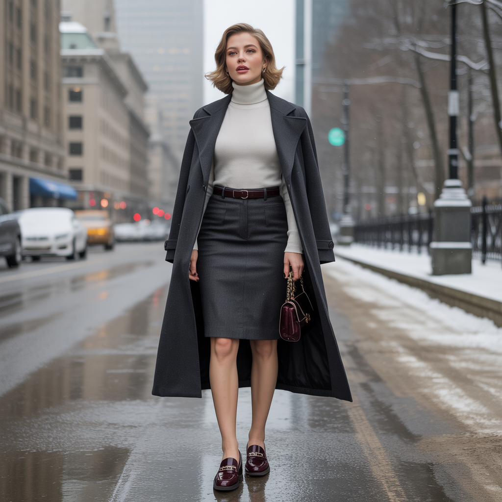 elegant winter workwear