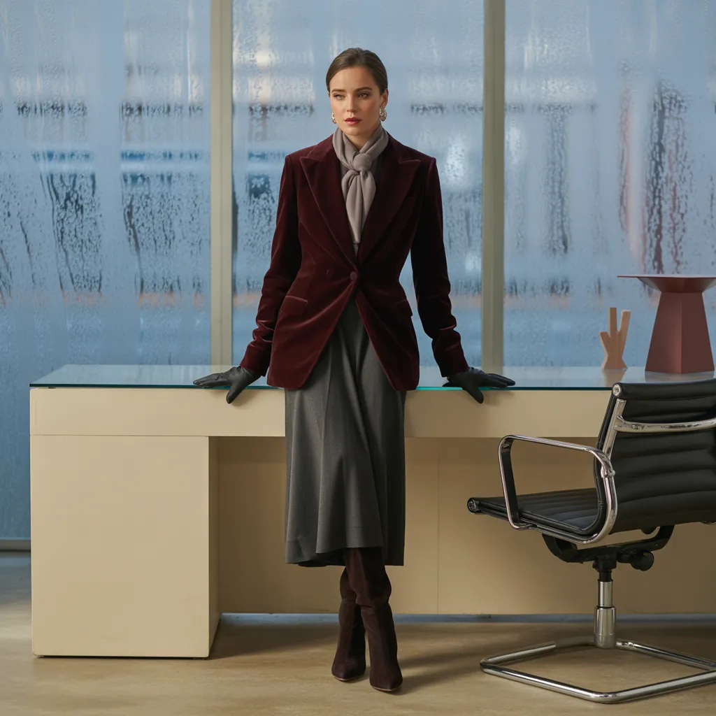 elegant winter workwear