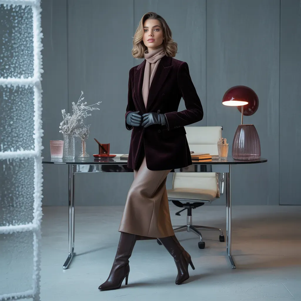 elegant winter workwear