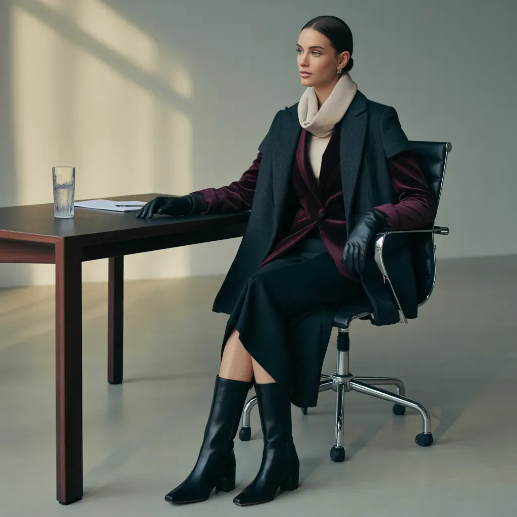 elegant winter workwear