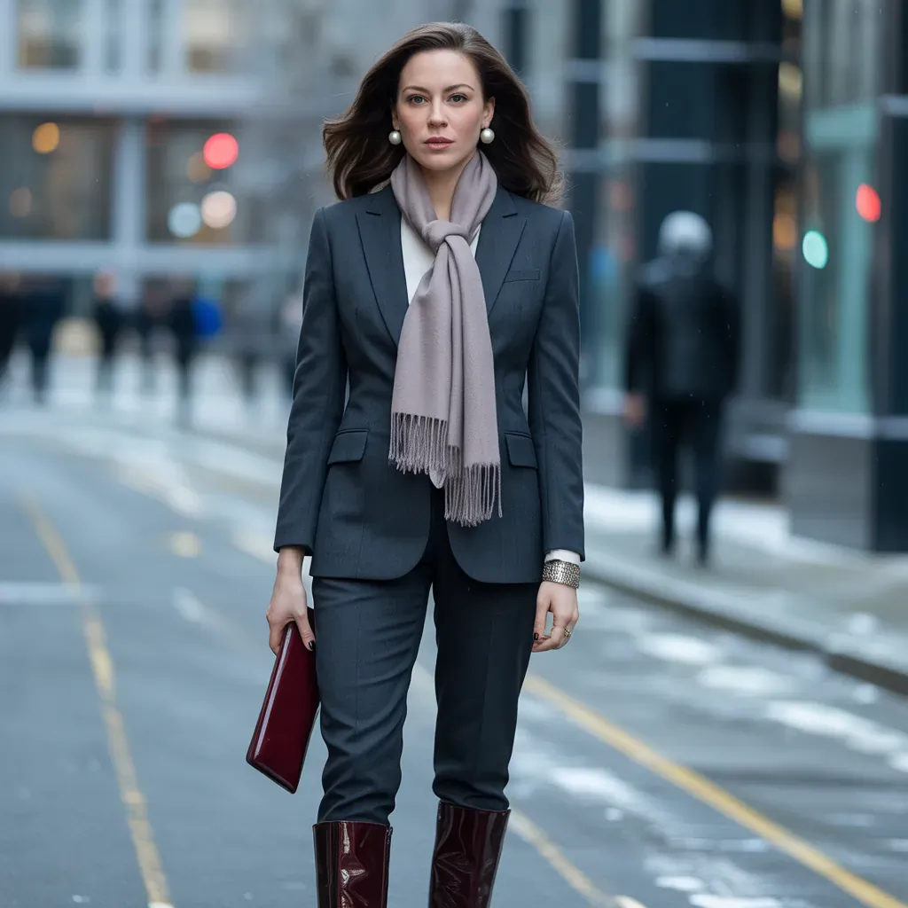 elegant winter workwear