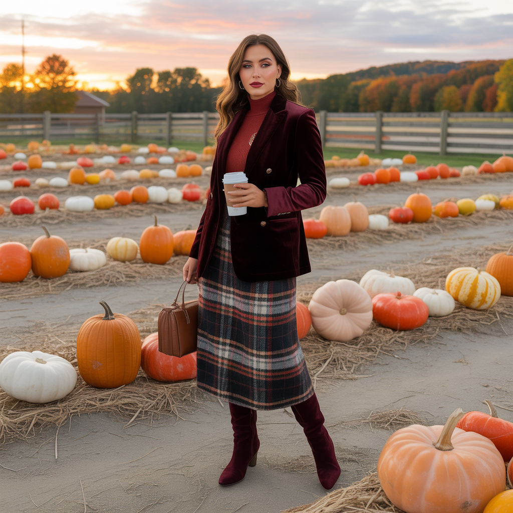 fall outfit ideas pumpkin patch coffee dates