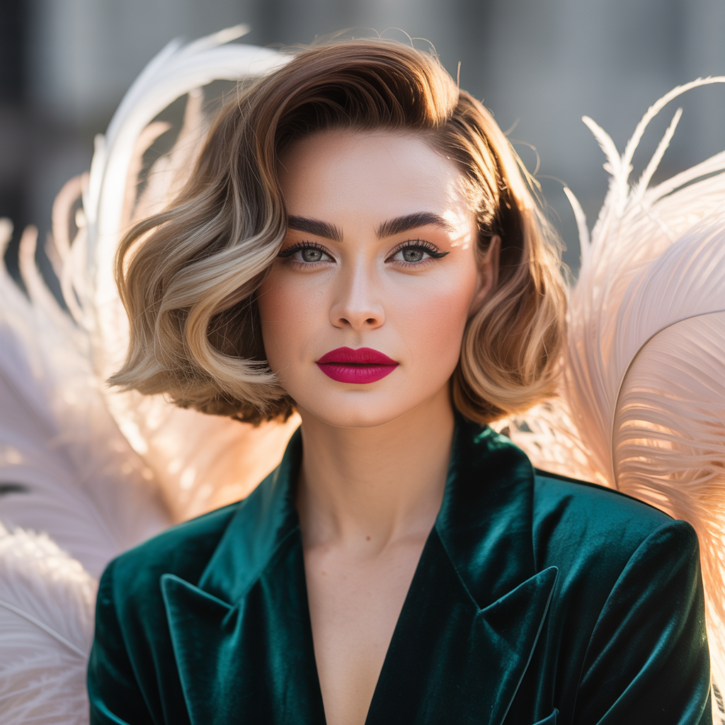 feathered bob hairstyles
