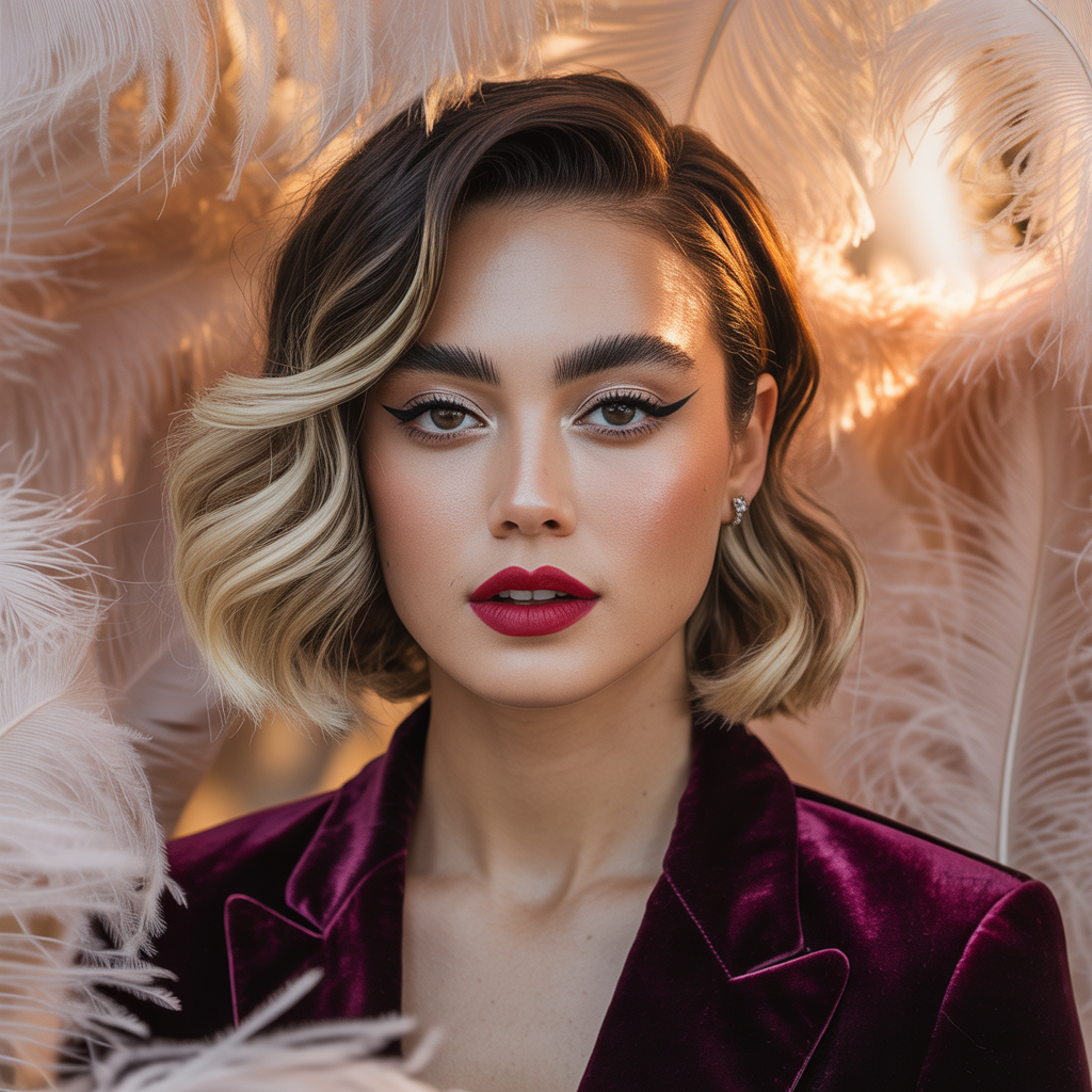feathered bob hairstyles
