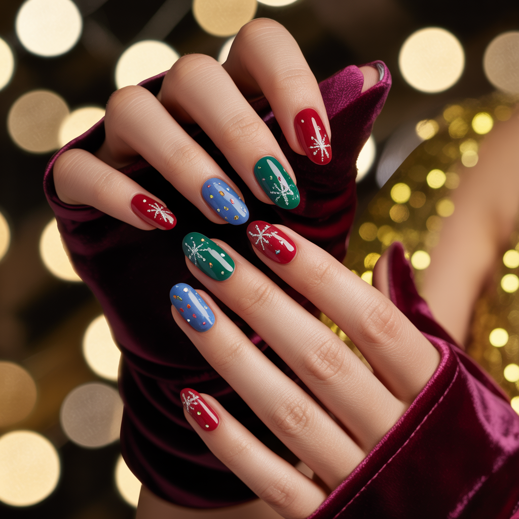 festive nails