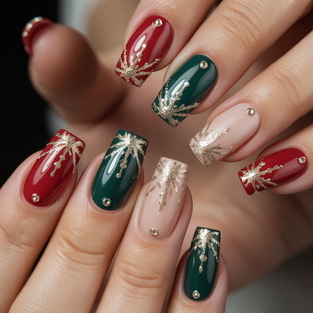festive nails