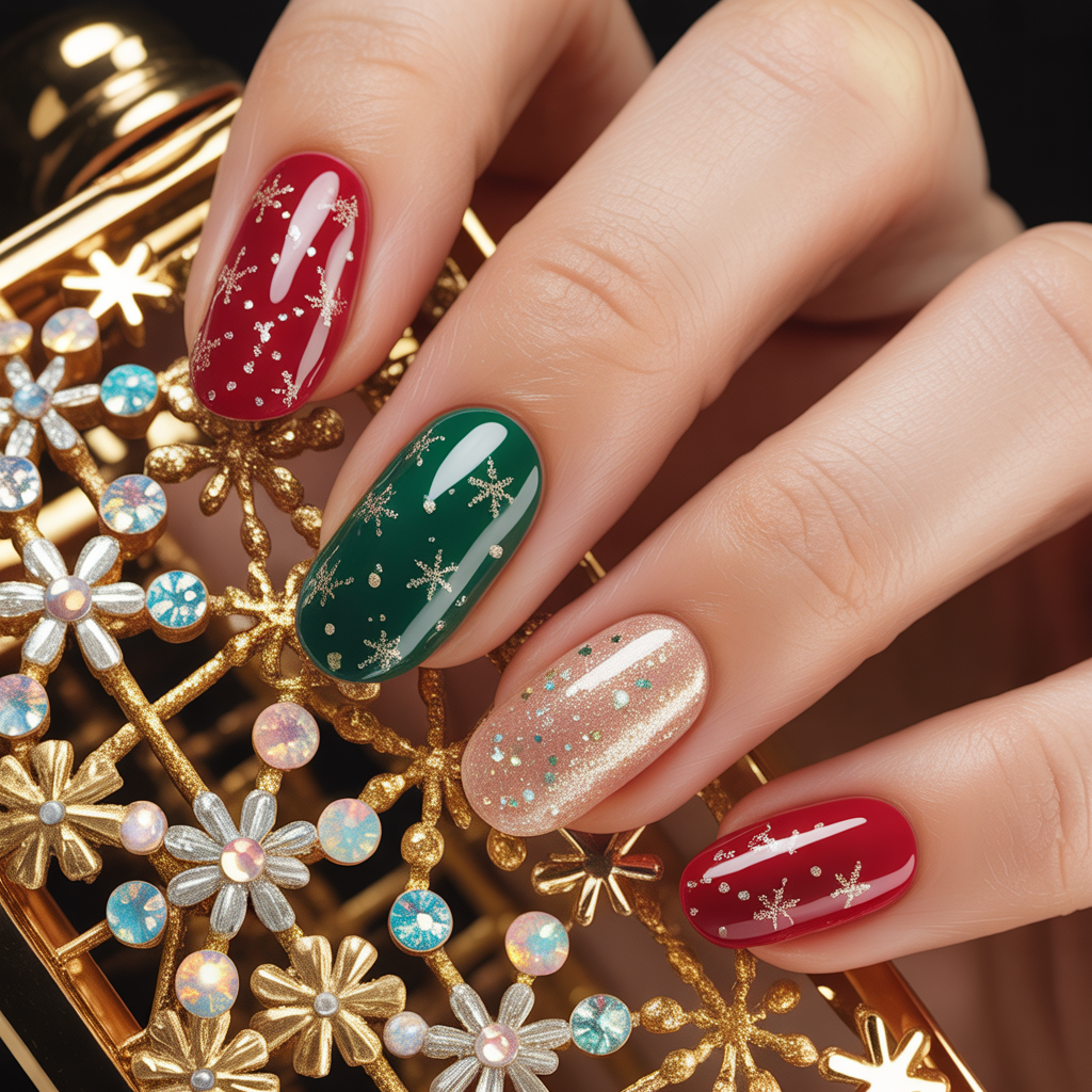 festive nails
