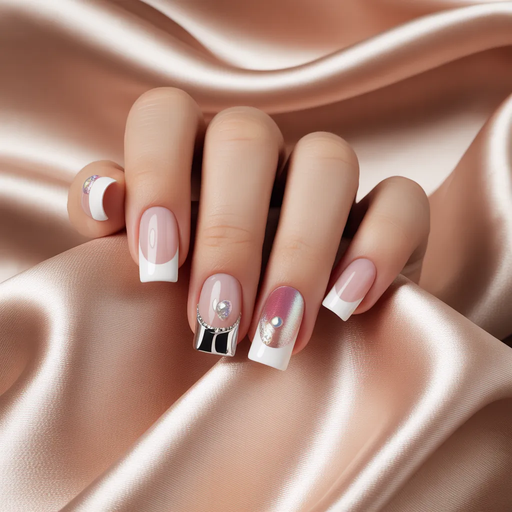 french tip nails