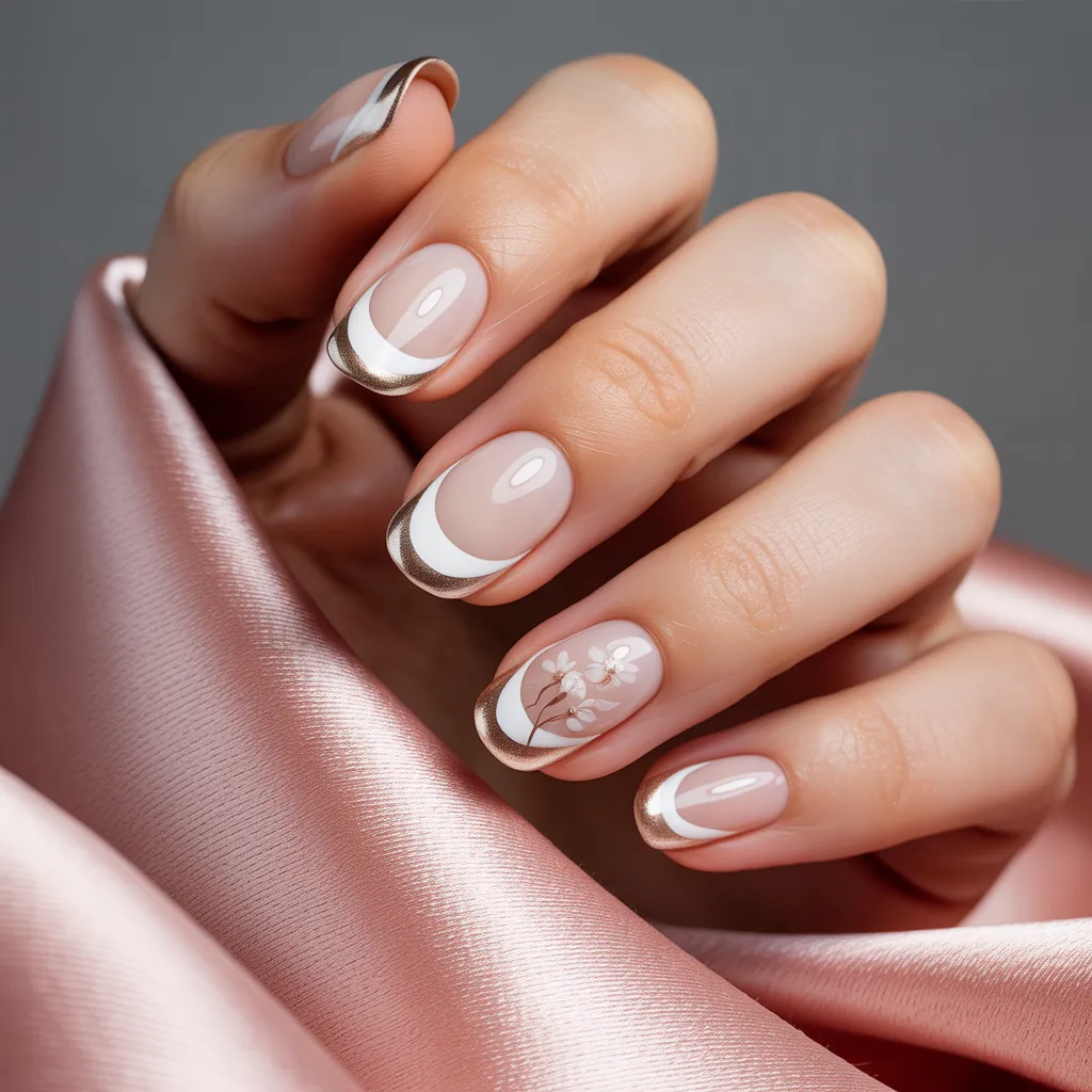 french tip nails