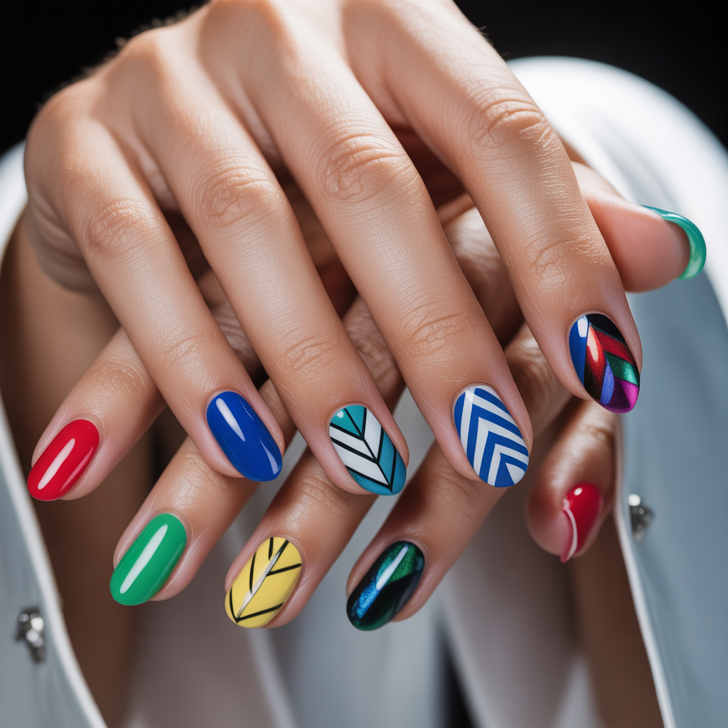 geometric nails