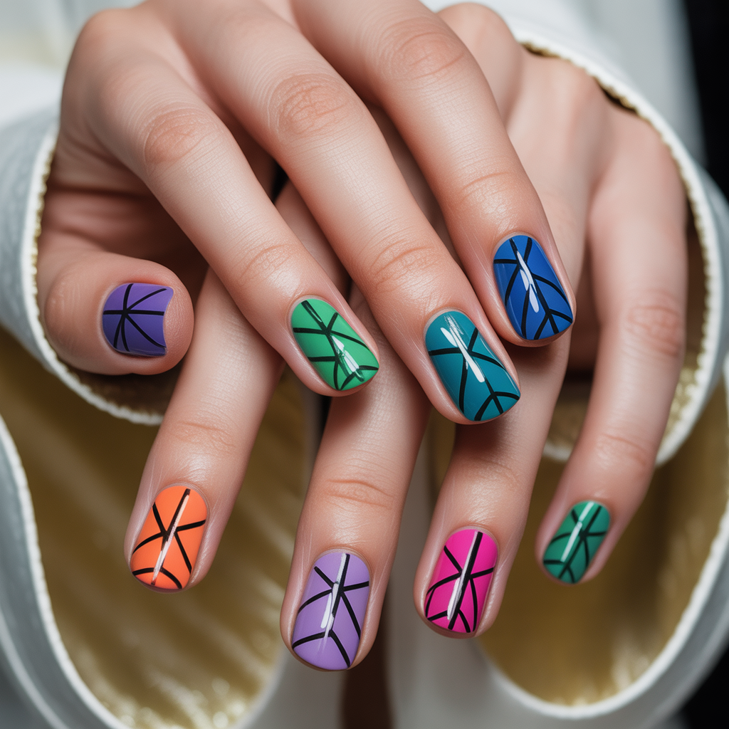 geometric nails