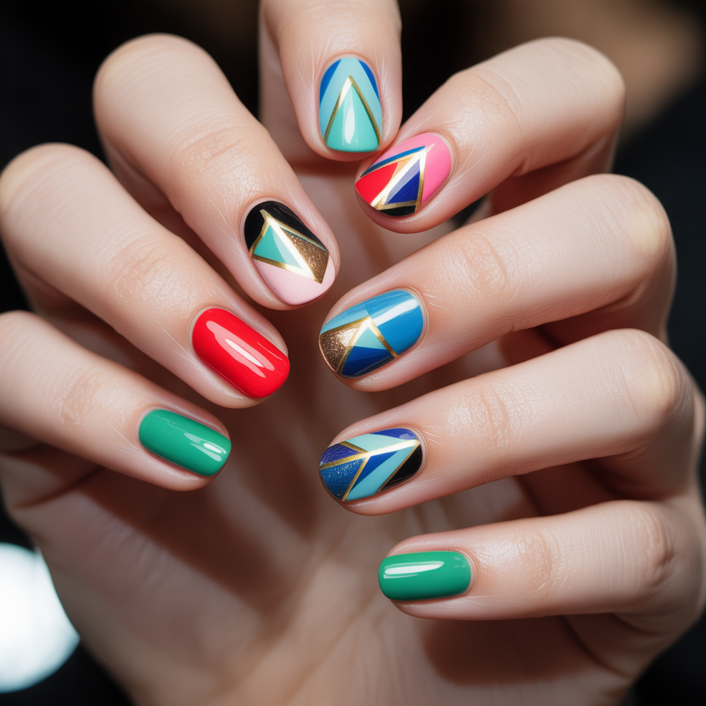 geometric nails