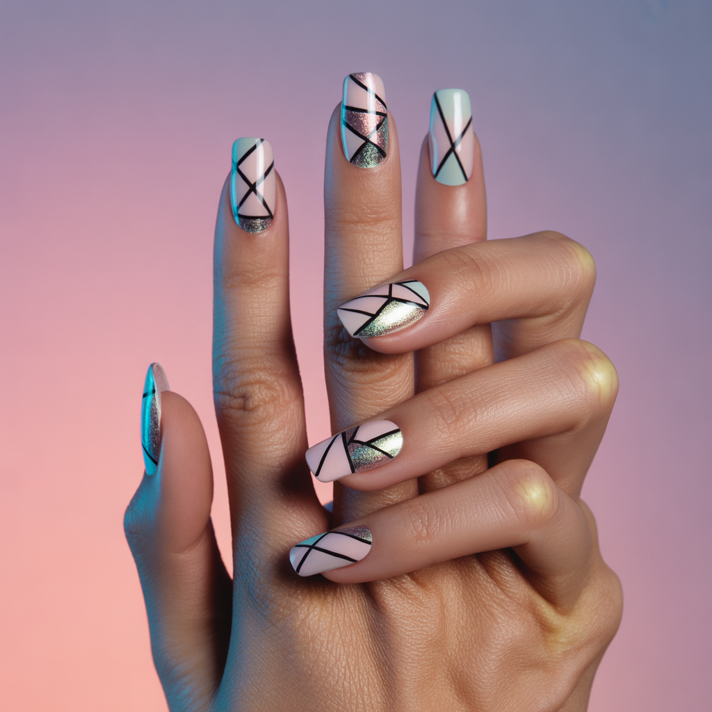 geometric nails