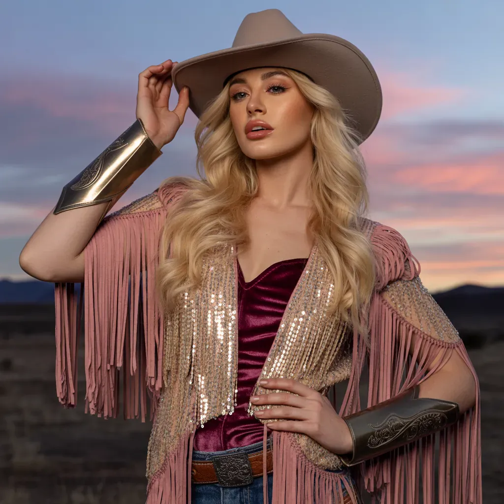 glam cowgirl outfits bold