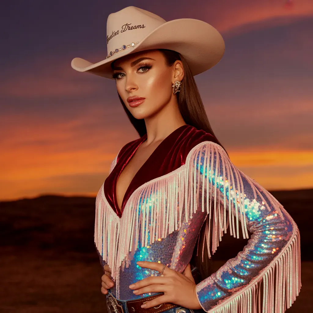 glam cowgirl outfits bold