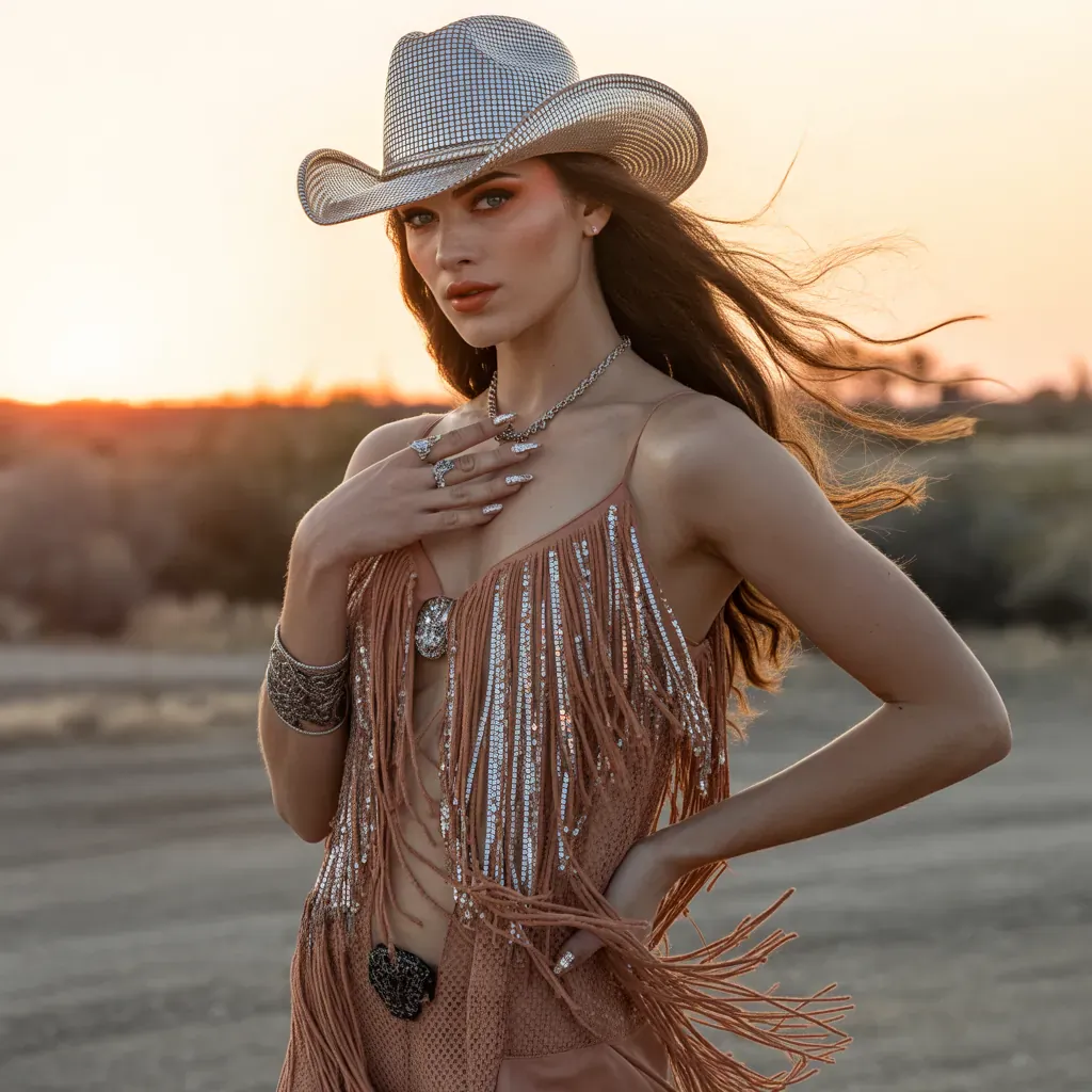 glam cowgirl outfits bold