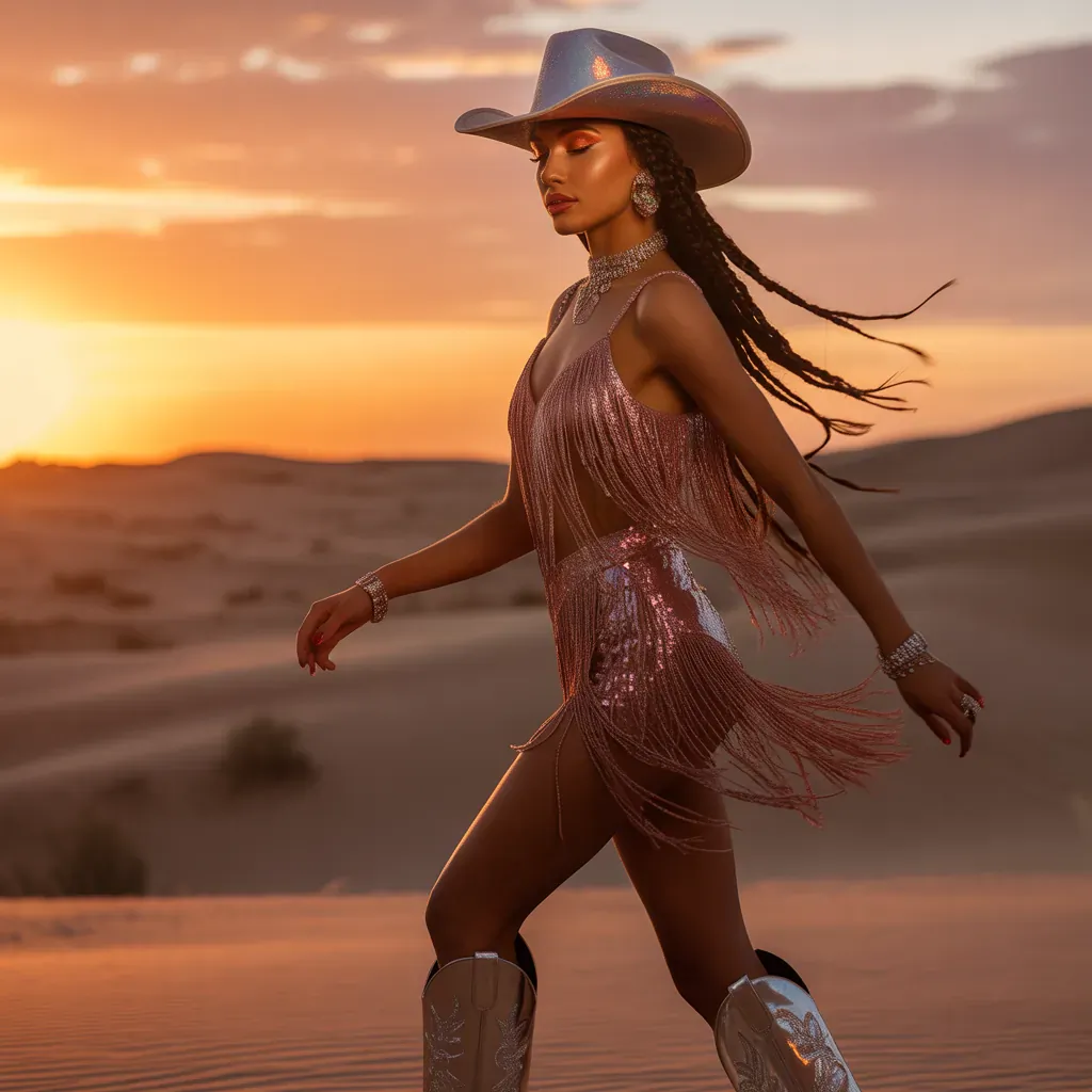 glam cowgirl outfits bold