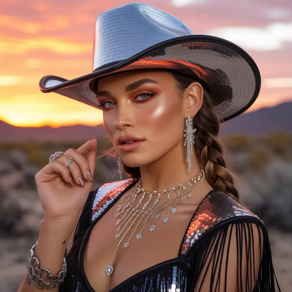 glam cowgirl outfits bold