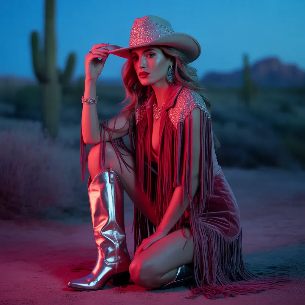 glam cowgirl outfits bold
