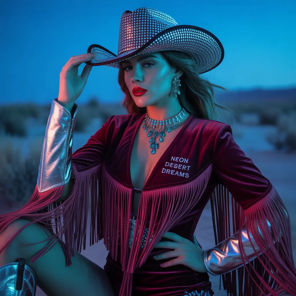 glam cowgirl outfits bold
