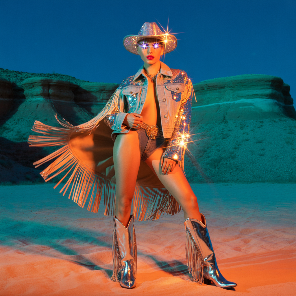 glam cowgirl outfits bold