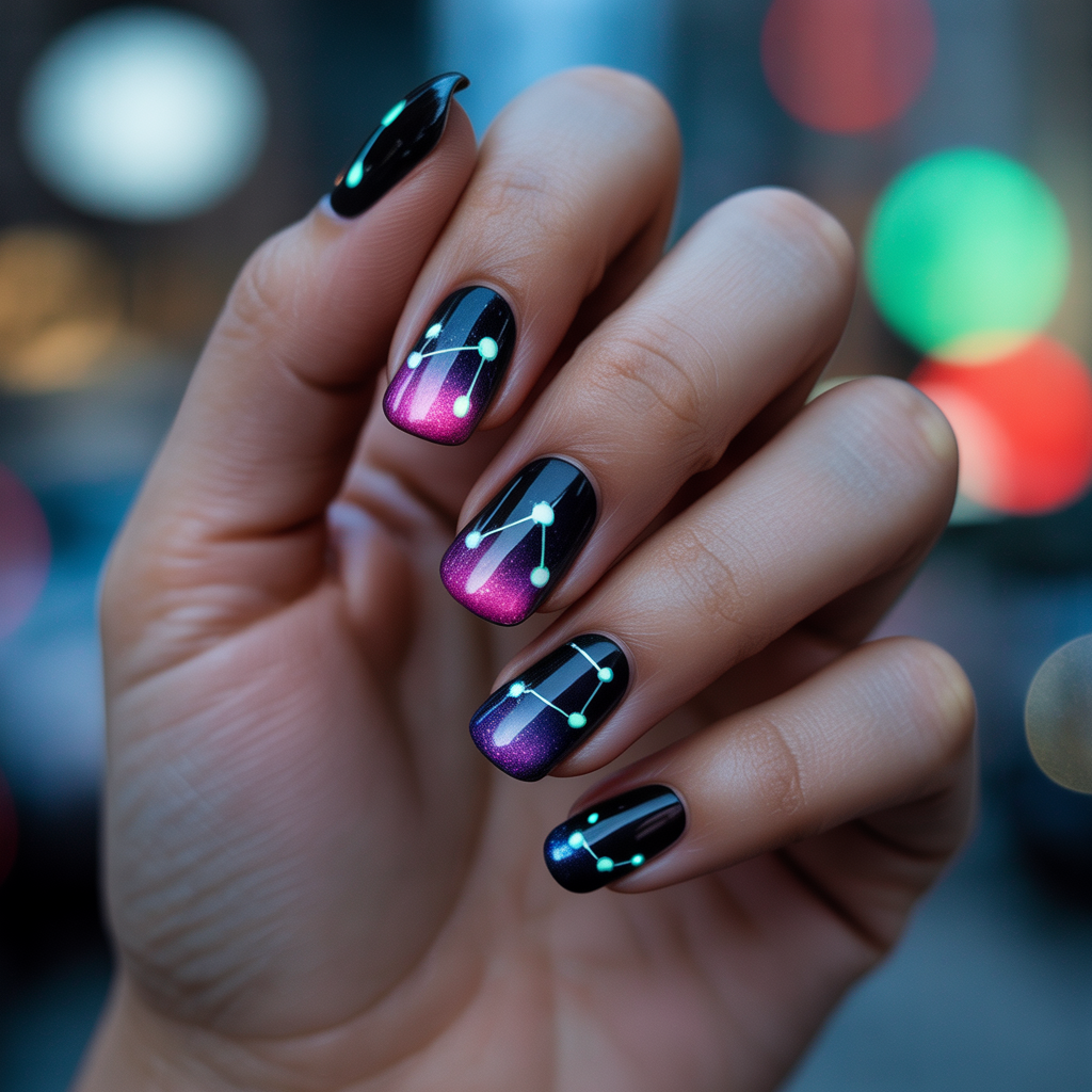 glow in the dark nails