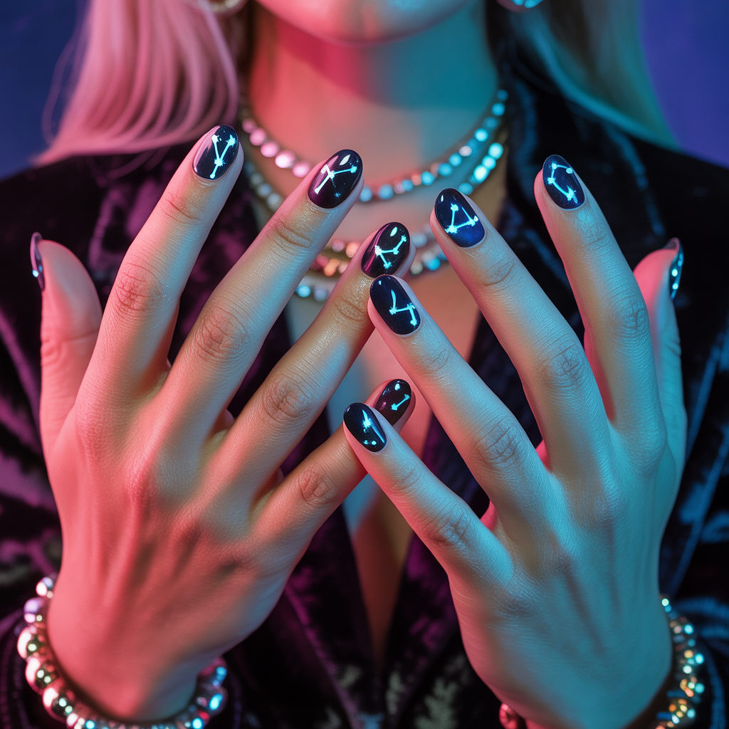 glow in the dark nails