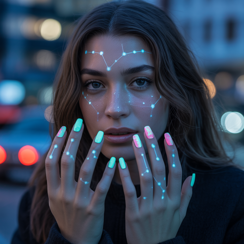 glow in the dark nails