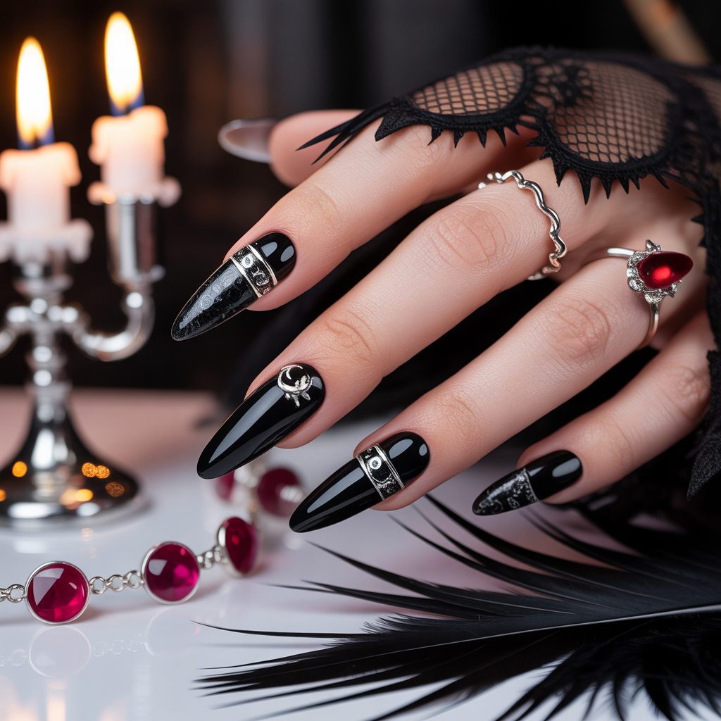 goth nails