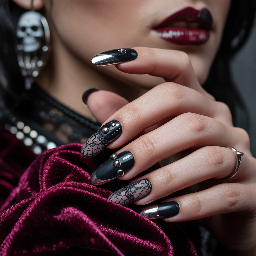 goth nails