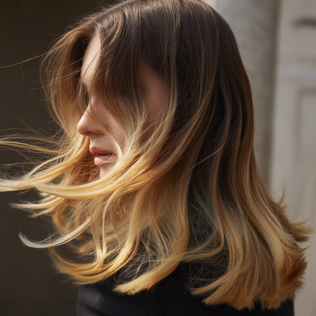 growing out blonde hair with dark roots