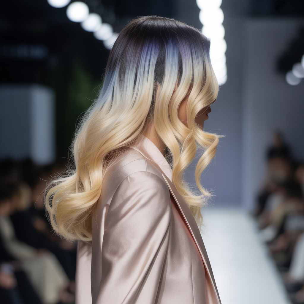 growing out blonde hair with dark roots