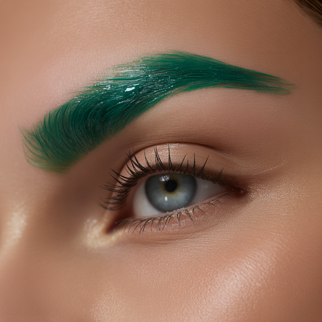 hair gel on your eyebrows