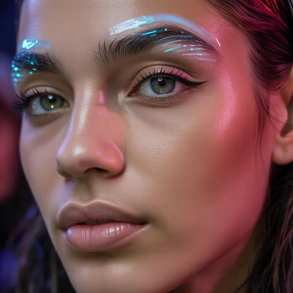 hair gel on your eyebrows