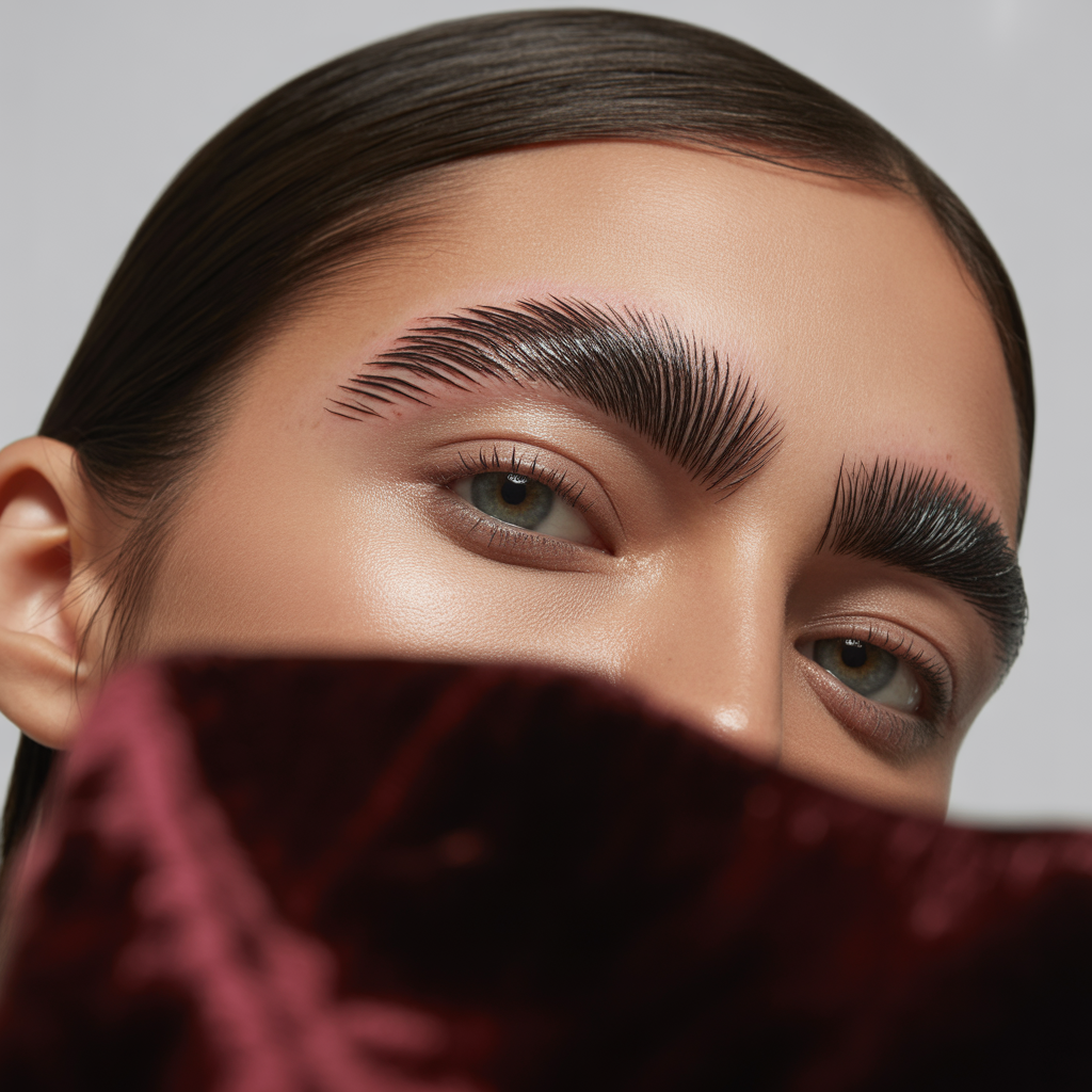 hair gel on your eyebrows
