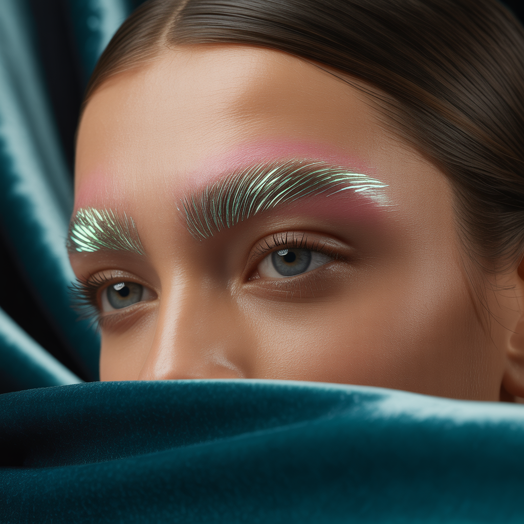 hair gel on your eyebrows