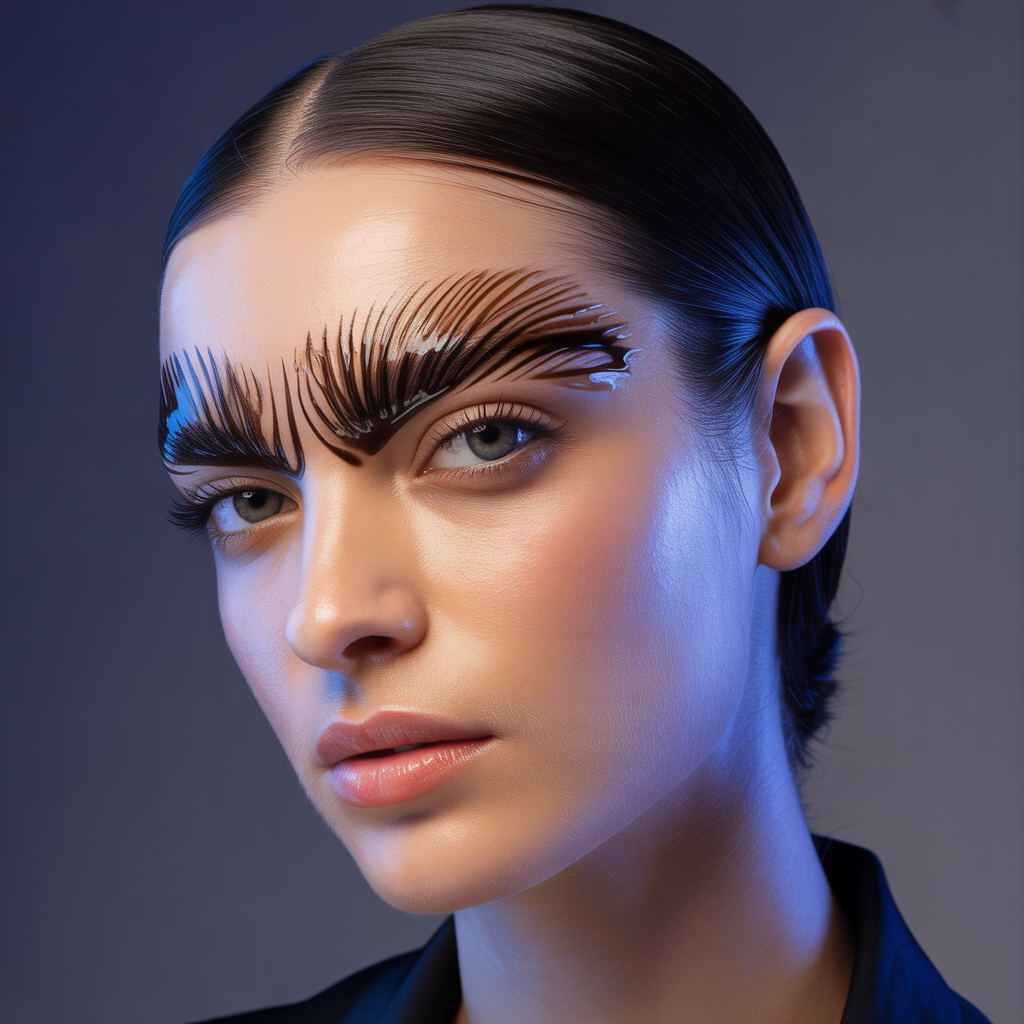 hair gel on your eyebrows