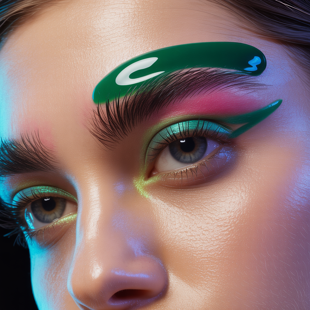 hair gel on your eyebrows